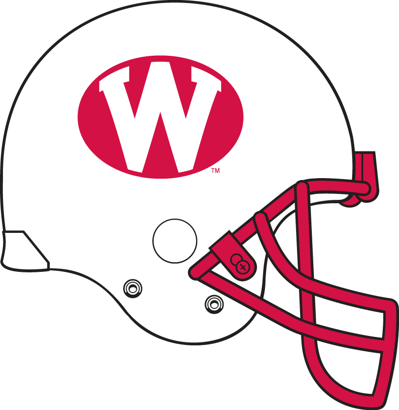 Wisconsin Badgers 1975-1977 Helmet Logo t shirts iron on transfers